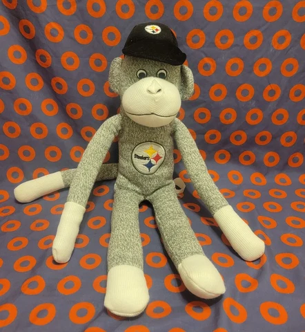 PITTSBURGH STEELERS 20" Sock Monkey Official NFL RARE Forever Collectibles Cover