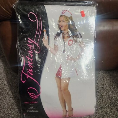 Say Ahhh! Sexy Enfermera Adulto Mediano/Grande Codtume Vestir Halloween Foto 1 de 4