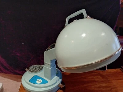 Vintage Lady Schick Portable Consolette Hair Dryer Aqua Blue WORKS - Image 1 of 4