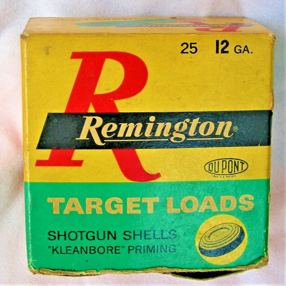 VINTAGE Remington Target Load 12 Ga Empty Shell Box - Image 1 of 4