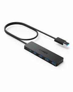 Anker USB3.0 Ultra Slim 4 Port USB Hub 60cm Cable Bus Power A7516012 Japan