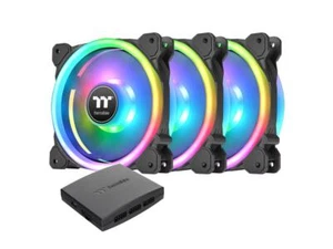 Thermaltake SWAFAN 14 RGB Radiator Fan TT Premium Edition 3 Pack, Swappable Fan - Picture 1 of 5