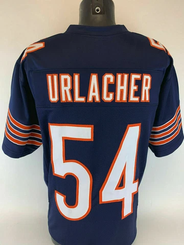Brian Urlacher Chicago Bears Navy Blue Football Jersey Mens Size Large Stitched Cover