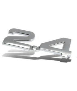 2.4 3D Badge Emblem Chrome - Picture 1 of 2
