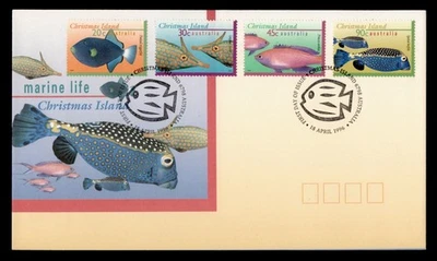 DR WHO 1996 CHRISTMAS ISLAND AUSTRALIA FDC FISH CACHET COMBO M61431 - Image 1 of 2