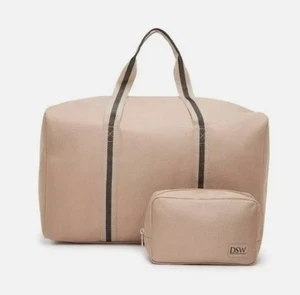 DSW 2-teiliges Reiseset taupe Seesack + Gürteltasche Gym Weekend Carryall - Bild 1 von 5