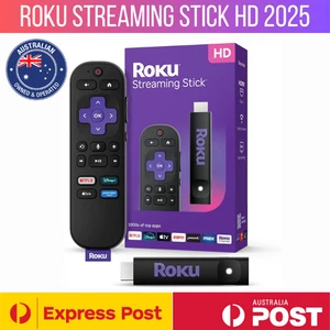 ROKU STREAMING STICK HD 2025 w/ NETFLIX PLEX PRIME VIDEO - Picture 1 of 7