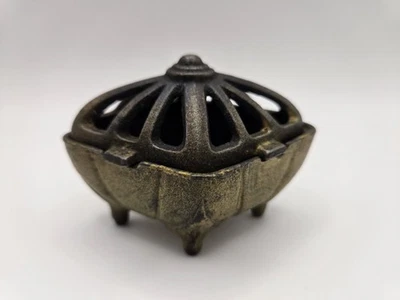 Antique Vantines Cast Iron Incense Burner Pot  - Image 1 of 4
