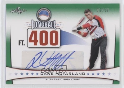 2013 Leaf Power Showcase Longball Auto Green /10 Dane McFarland #LBA-DM1 Auto - Image 1 of 2