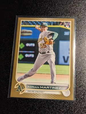 2022 Topps Update Rookie Gold 1698/2022 Adrian Martinez Oakland Athletics - Image 1 of 4