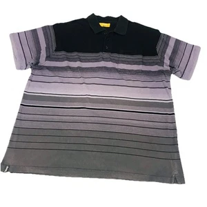 JEEP Polo Shirt Mens XL Striped T-Shirt Casual Top Short Sleeve Button Up Tee - Bild 1 von 12