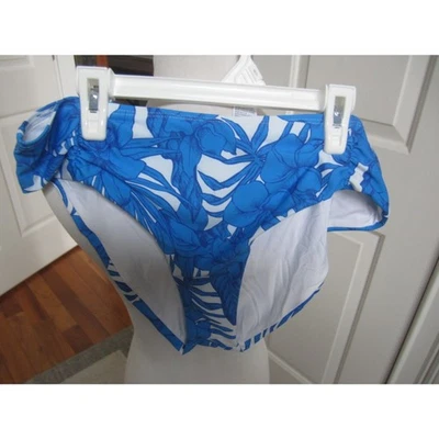 NUEVO CON ETIQUETAS AZUL Y BLANCO ATHENA SHIRR LATERAL HIPSTER BIKIINI PARTE INFERIOR TALLA 14 Foto 1 de 3