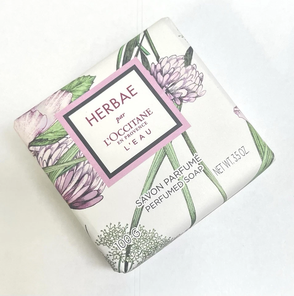 NEW L'Occitane En Provence Herbae L'Eau Perfumed Soap   *100g/RARE* - Image 1 of 1