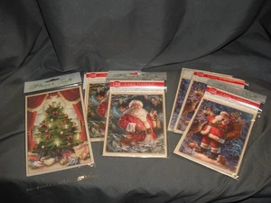 Flower Soft Card Toppers - Christmas Magic Santa and Christmas Trees  - Picture 1 of 7