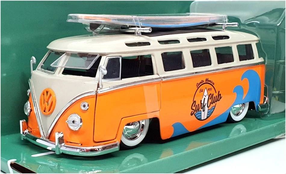 Jada 1/24 Scale 34231 - 1962 Volkswagen Bus Slug Bug Punch Buggy — 第 1/4 张图片