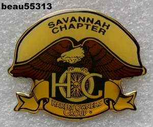 ⭐H-D DE SABANA GEORGIA HARLEY PROPIETARIOS GRUPO CERDO CAPÍTULO MIEMBRO CHALECO PIN - Imagen 1 de 1