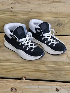 Sorel Women's Size 9.5 Out N About Conquest Boot Black Waterproof Suede Lace Up - Picture 1 of 13