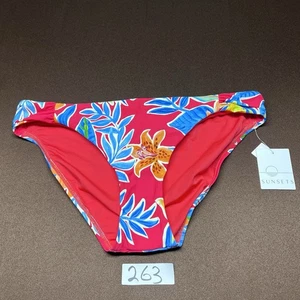 Sunsets swimwear Bottoms women’s Large Tiger Lily Femme Fatale Hipster Bikini - Picture 1 of 9