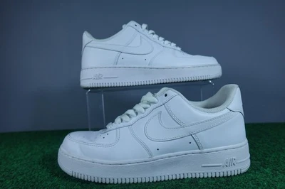 Nike Air Force 1 Low Shoes Womens Size 9.5 White Leather Classic AF1 Sneakers - Image 1 of 4