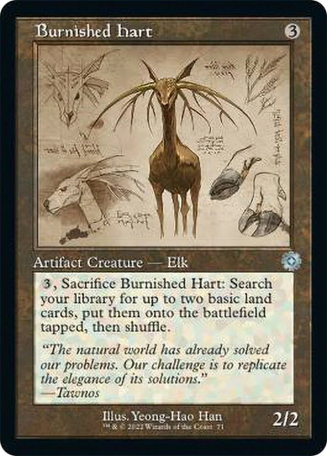 x1 Burnished Hart - Retro Schematic - The Brothers' War - NM - MTG - Image 1 of 1