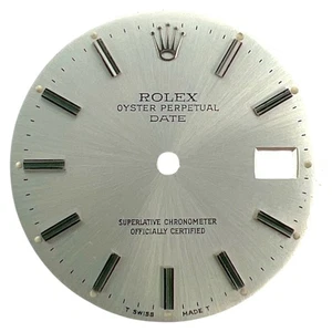 Genuine Rolex Oyster Perpetual Date 34mm Dial Silver 15000 15210 - Picture 1 of 4