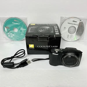 Nikon COOLPIX L620 14x Wide Optical Zoom Full HD Digital Camera Tested Works - Picture 1 of 4