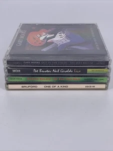 Music CD Lot: Blues Rock HTF Benatar Live Gary Moore Bruford Adrian Belew - Picture 1 of 7