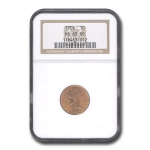 1906 Indian Head Cent MS-65 NGC (Red) - Picture 1 of 3