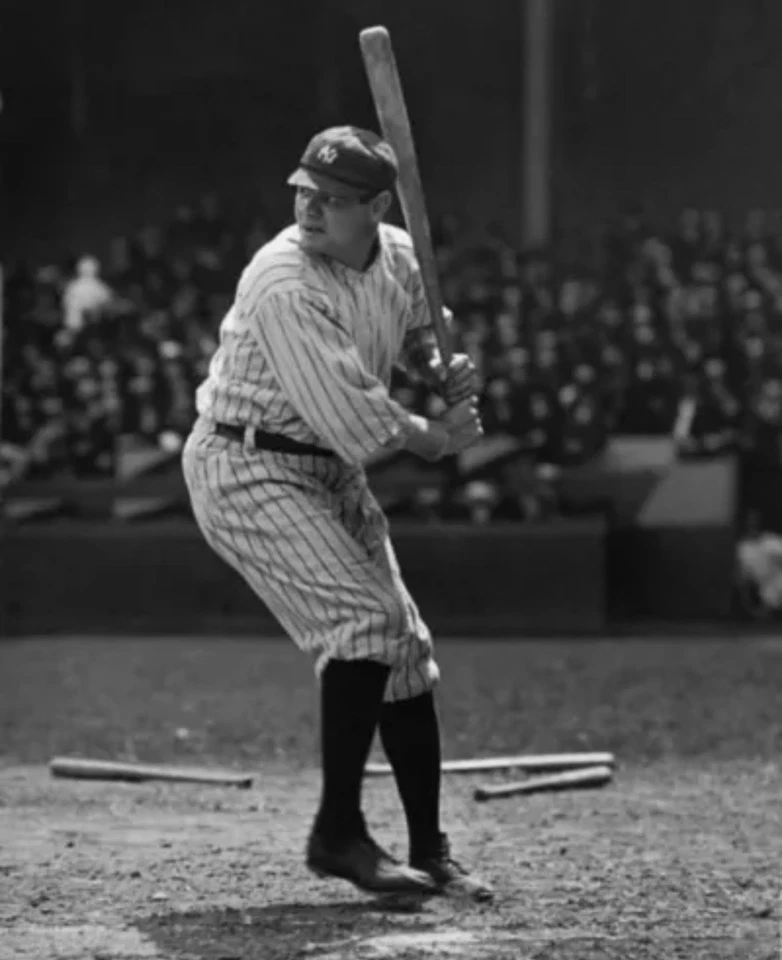 New York Yankees BABE RUTH Glossy 8x10 Photo Vintage Print Poster HOF 36 - Image 1 of 1