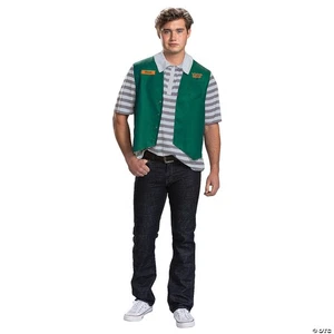 Disguise mens Steve Video Stop Costume, Official Stranger Things Halloween Top - Picture 1 of 1