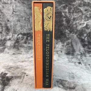 The Peloponnesian War Thucydides Hardcover Book Set Slipcover 1974 Cardavon - Picture 1 of 24