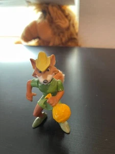 Vintage gebrauchte Disney Robin Hood Fox Fuzzy Tail Actionfigur Sammlerstück Spielzeug 3,5 Zoll - Bild 1 von 2