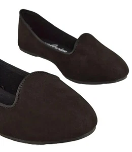 Wide Fit Black Canvas Ballet Shoes - Womens / Girls - Size 4 - New - Free P&P - Picture 1 of 3