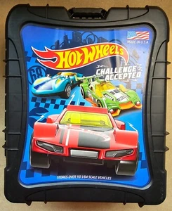 2019 Hot Wheels Mattel 110 Car Carry Case Challenge Accepted TARA Toy Co USA - Picture 1 of 10