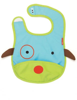 Skip Hop Zoo BIB BABY LÄTZCHEN BABYLÄTZCHEN SPUCHTUCH mit Klettverschluss Hund