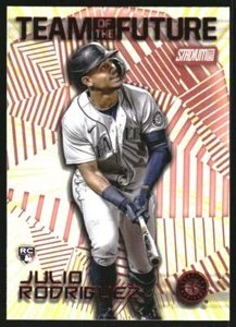 2022 Stadium Club Team of the Future Red Foil RC Rookie #TOF-13 Julio Rodriguez - Picture 1 of 1