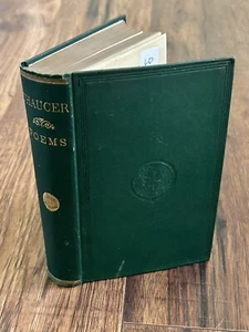 Geoffrey Chaucer Canterbury Tales 1870 Globe Edition Poems Hardcover Book - Imagen 1 de 9