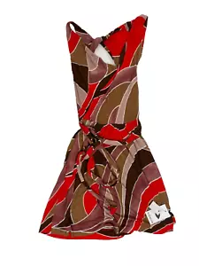 Missoni Red and Brown Backless Dress Size IT 40 - Picture 1 of 4