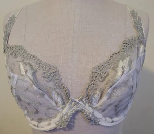 Marks And Spencer Truly You Embroidered Non Padded Underwire Bra Size 10E/ 32E - Picture 1 of 7