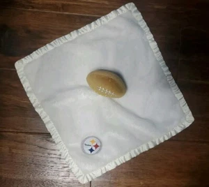 Pittsburgh Steelers Football Baby Security Blanket Stuffed Plush / Satin NFL  - Picture 1 of 7