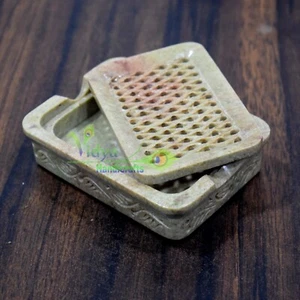 Jabón de mármol indio Jabón Titular Rectángulo Decoración del baño Regalo pulido - Imagen 1 de 6