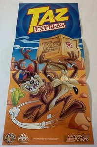 Poster Nintendo Power 1993 ~ TAZ EXPRESS Diavolo della Tasmania ~ 10,5x22,5 - Foto 1 di 2