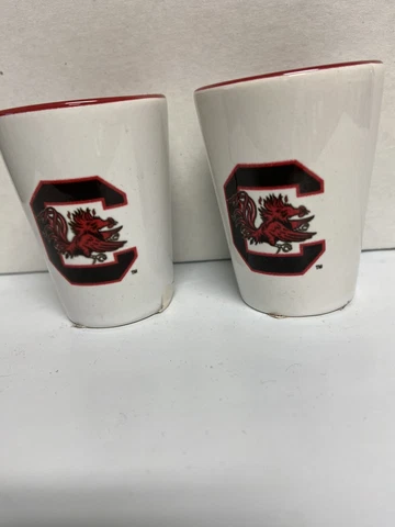 South Carolina 2oz. White/Red Shot Glass ( set of two )    C Cover
