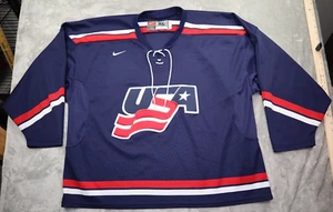 Team USA Olympic Jersey NHL Nike Team Jersey Men's Size XL Stitched Patch - Picture 1 of 17