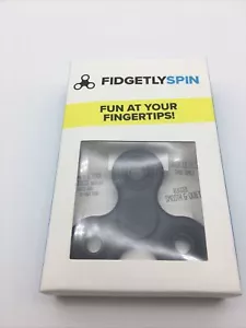 Fidgetly Spin Fidget Spinner - Matte Black Stealth - Rugged Smooth Quiet - NIB - Picture 1 of 2