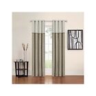 Eclipse Arno Thermalayer Blackout Window Curtain Panel  Grommet 52 X 84 Latte