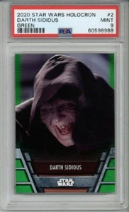 2020 TOPPS STAR WARS HOLOCRON GREEN #2 DARTH SIDIOUS PSA 9 MINT RARE POP 1 - Picture 1 of 2