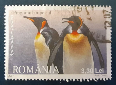ROMANIA 2007 3.30L Used Imperial Penguins Arctic Mi 6259 Sc 5009 Yt 5268 XF 4423 - Image 1 of 2