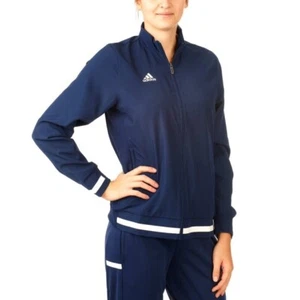 adidas Track Top Womens T19 Tracksuit Jacket Navy Training Sports Football Team - Picture 1 of 3