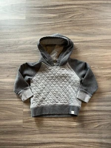 Baby Gap 3 Toddler Gray Quilted Pullover Hoodie - Picture 1 of 2